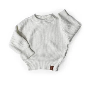 Little Bipsy Chunky Knit Sweater - Off White *CLEARANCE* - 10y