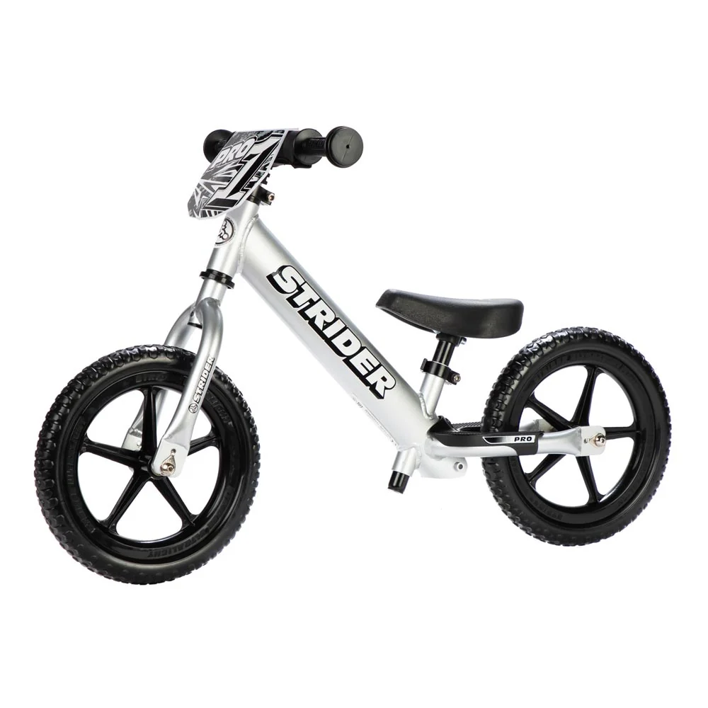 *Strider 12" Pro Balance Bike - Silver