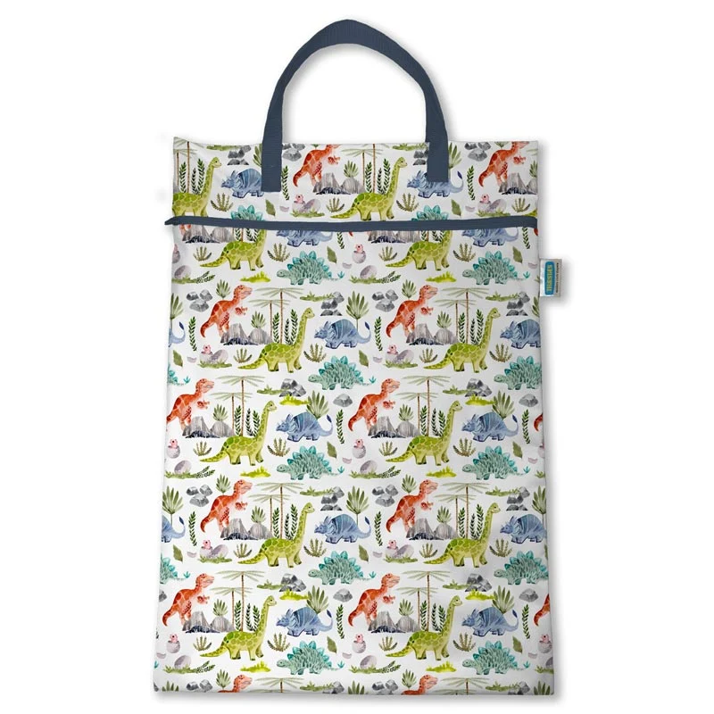 *Thirsties Hanging Wet Bag - Dino-Rawr