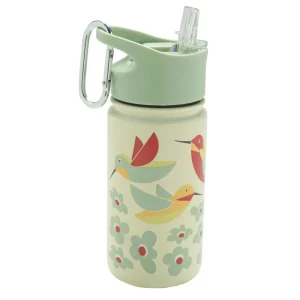 *Sugarbooger Stainless Steel Flip n Sip Water Bottle - Hummingbird