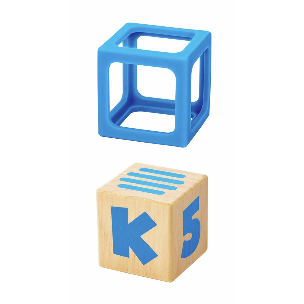 *Hape Grip-n-Stack Silicone & Wood Blocks - Image 2