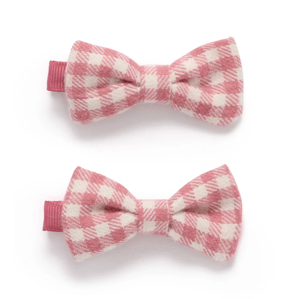*Sherick Fredermen Rosy Picnic Bow Clips (2-Pack)