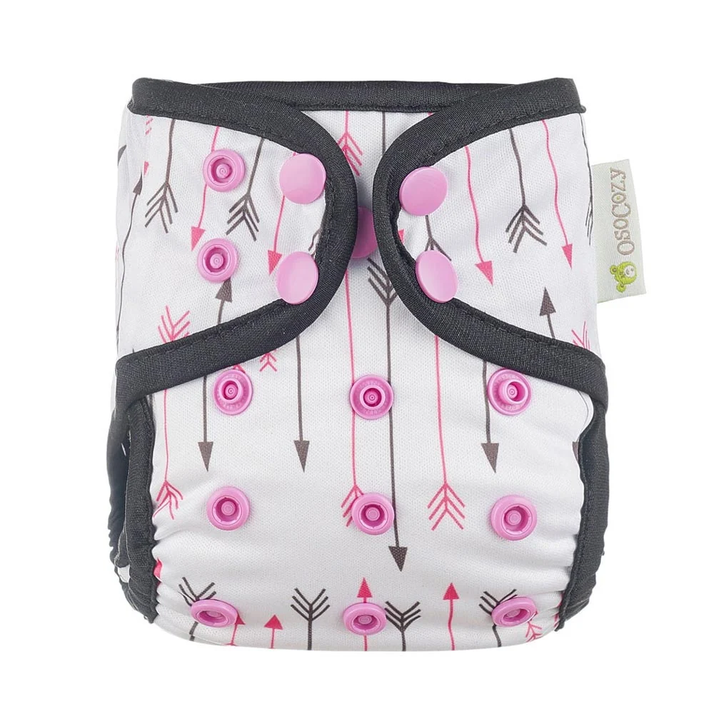 OsoCozy Newborn Cloth Diaper Cover - Arrows - Image 3