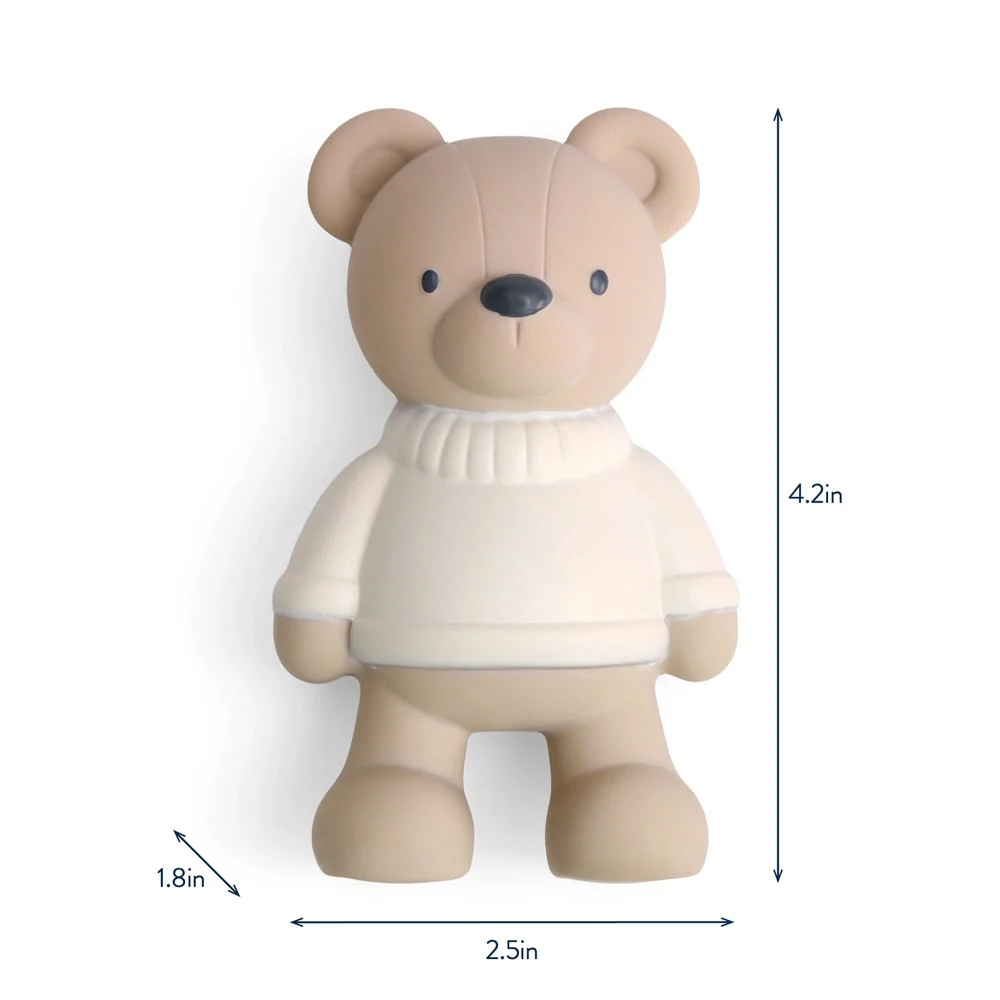 *Itzy Ritzy Comfort Crew Natural Rubber Latex Teether - Bear - Image 4