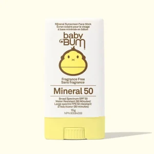 *Baby Bum Mineral SPF 50 Sunscreen Face Stick - Fragrance-Free