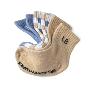 Little Bipsy Socks 3-Pack - Boardwalk Breeze Mix (Size 6-8 years)