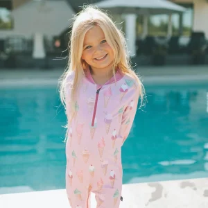 Honeysuckle Swim Co. - Melting For You - UPF 50+ Swimsuit - 0-6m