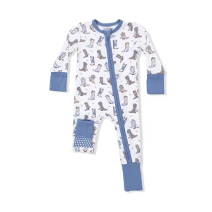 Angel Dear Convertible Romper - Cowboy Boots (Size 0-3m)