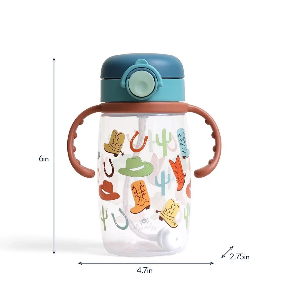 *Itzy Ritzy Itzy Sips Straw Cup - Ribbons & Roses - Image 6