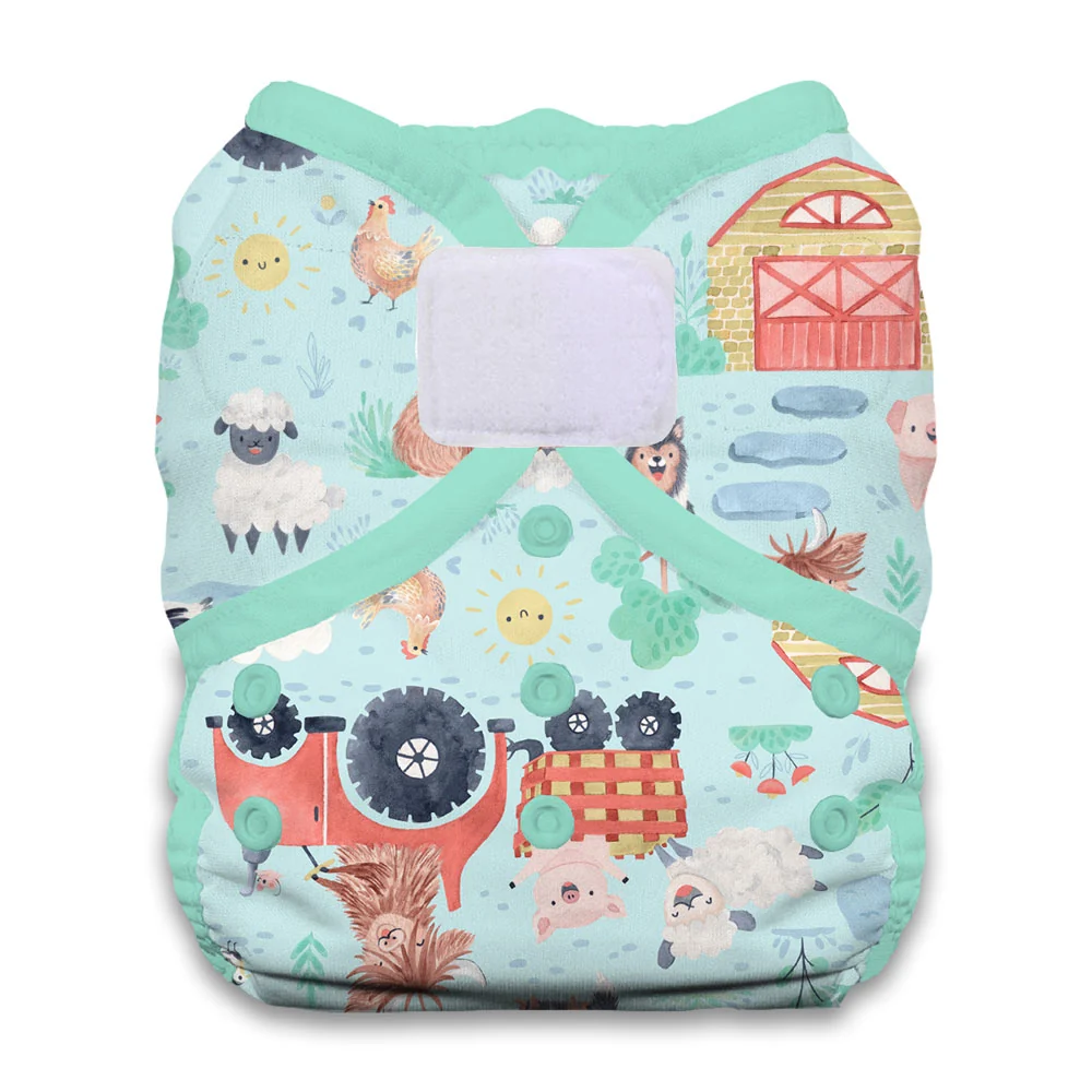 Thirsties Duo Wrap - New and Improved Hook & Loop - Size 1 (6-18lbs) / Harvest Helpers - Image 8