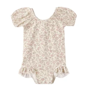 Quincy Mae Catalina One-Piece - Dahlia - 4/5y
