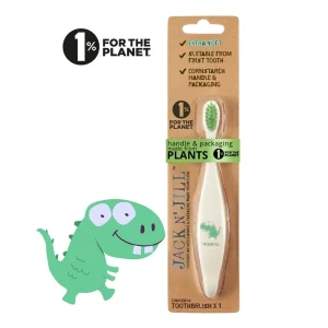 *Jack N' Jill Bio Toothbrush (TM) Compostable & Biodegradable Handle - Bunny