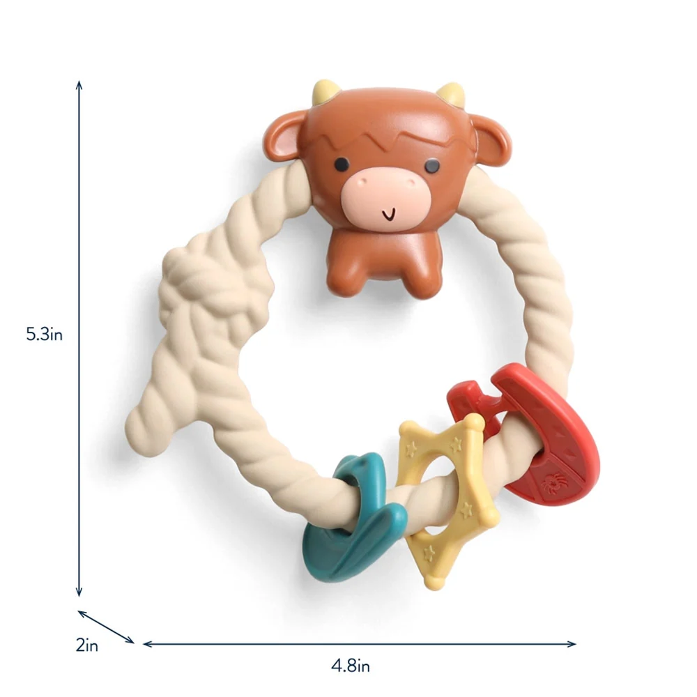*Itzy Ritzy Rattle - Highland Cow - Image 3