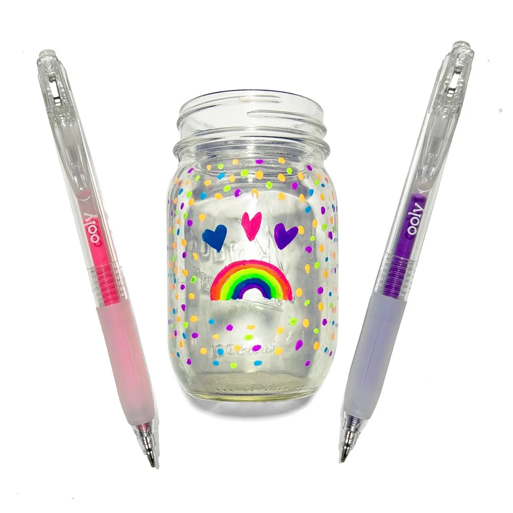 *Ooly Jelly Gloss Neon Multi-Surface Deco Gel Pens - Set of 6 - Image 3