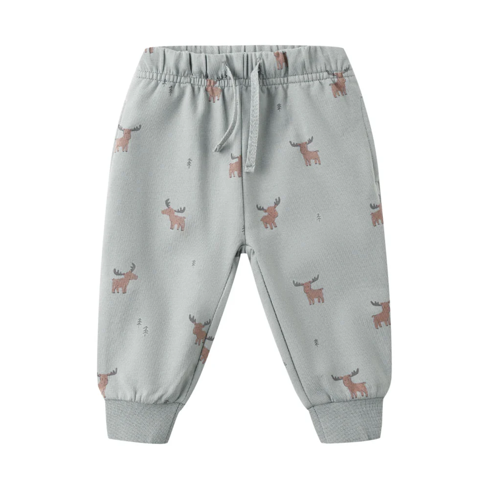 Quincy Mae Relaxed Sweatpant - Moose (Size 3-6m)