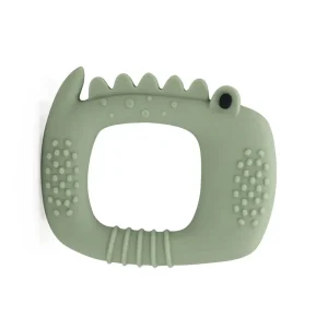 *Loulou Lollipop Silicone Born to Be Wild Teether - Alligator