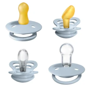 *Bibs Try-It Collection Pacifier 4-Pack - Baby Blue