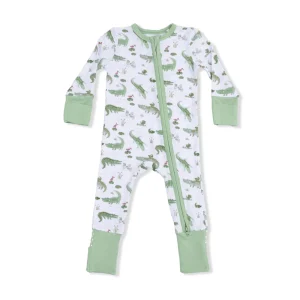 Angel Dear Convertible Romper - Crayon Alligators (Size 6-12m)