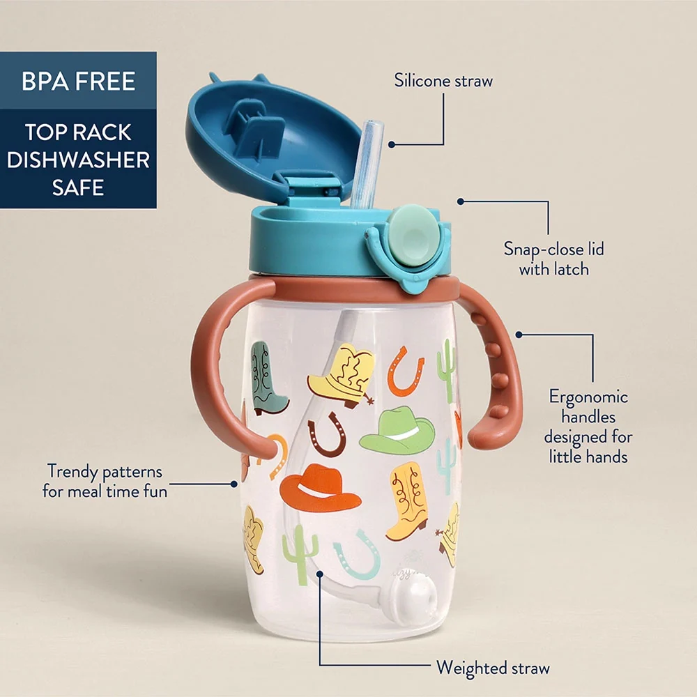 *Itzy Ritzy Itzy Sips Straw Cup - Ribbons & Roses - Image 3
