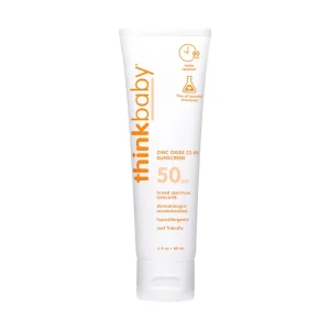 *Thinkbaby Safe Mineral Sunscreen SPF 50+ - 3 oz/89 ml