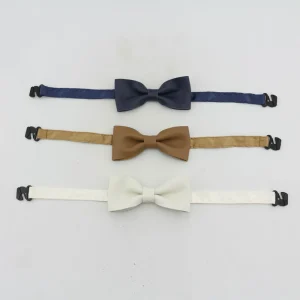 *Sherick Fredermen Baby Leather Adjustable Bowtie - Black