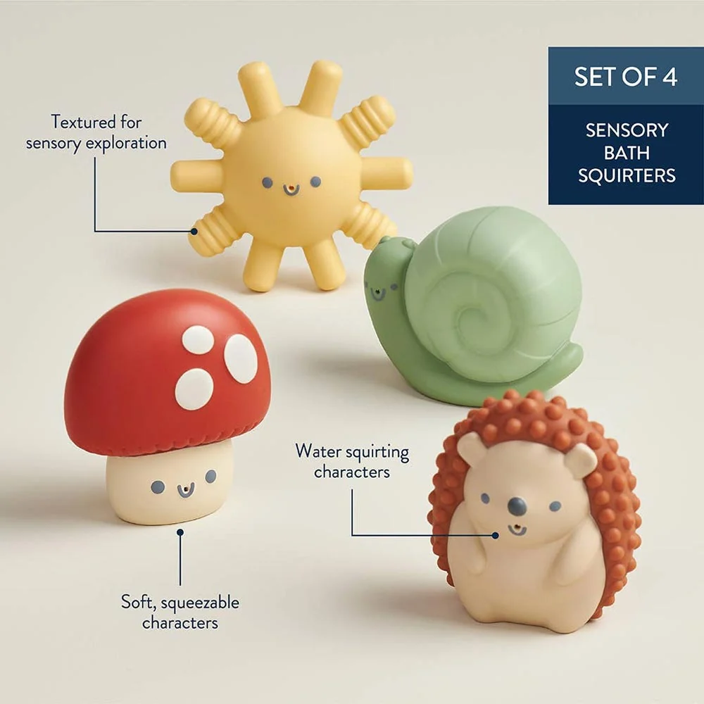 *Itzy Ritzy Itzy Squirt 4-Piece Bath Toy Set - Image 3