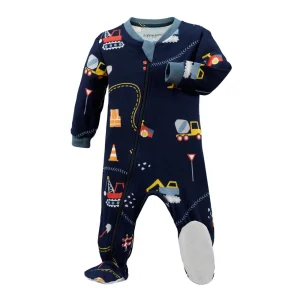 ZippyJamz Footie - Built with Love - 0-3m