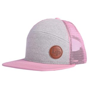 L&P Trucker Style Hat - Orleans (Grey & Light Pink) - 0-6m
