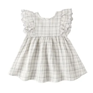 Quincy Mae Alina Dress - Blue Plaid - 12-18m