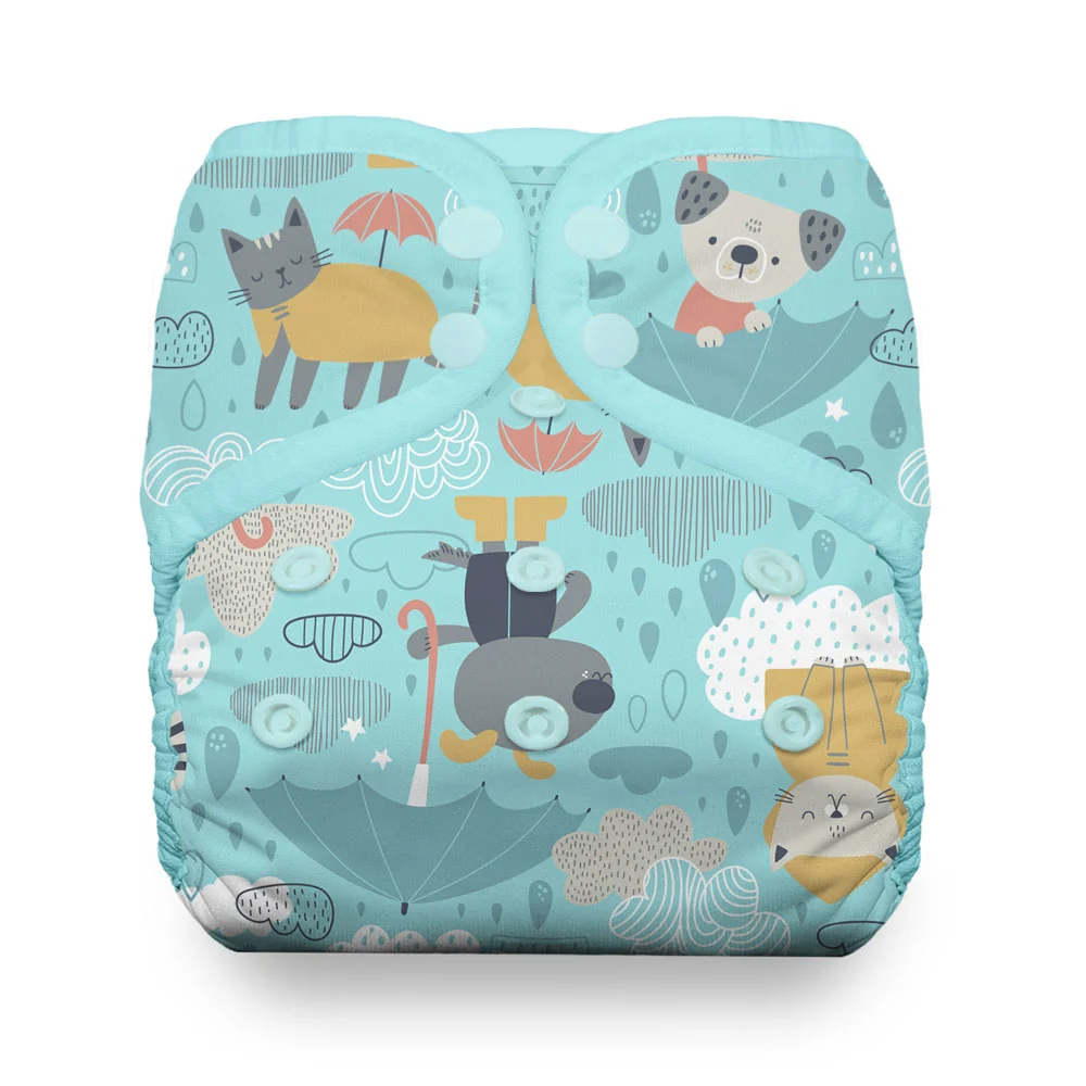 Thirsties NATURAL One-Size Pocket Diaper - SNAP - Bearly - Image 5
