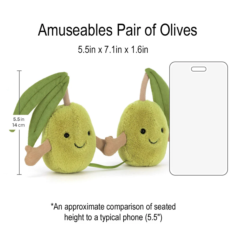 *Jellycat Amuseables Pair of Olives - 6" - Image 5