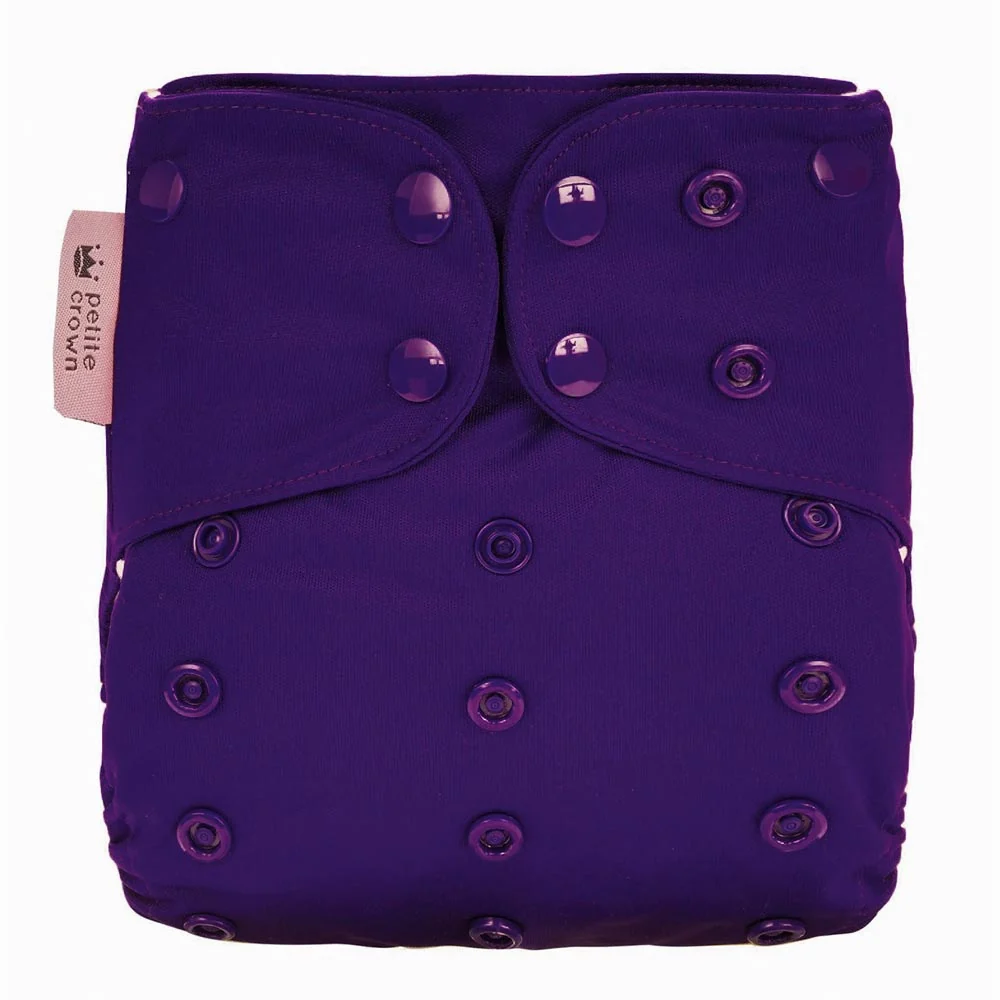 Petite Crown Packa One Size Pocket Diaper - Poppy - Image 3