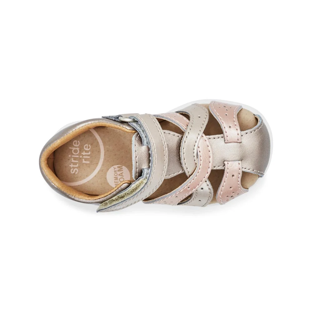 Stride Rite Xena Sandal - Champagne (Toddler Size 5) - Image 5