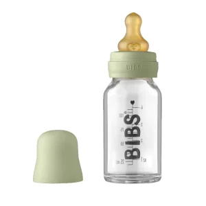 *Bibs Baby Glass Bottle Complete Set - 110mL - Sage