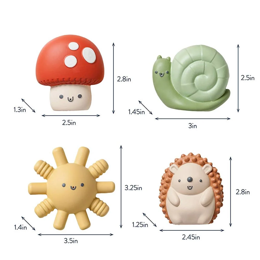*Itzy Ritzy Itzy Squirt 4-Piece Bath Toy Set - Image 2