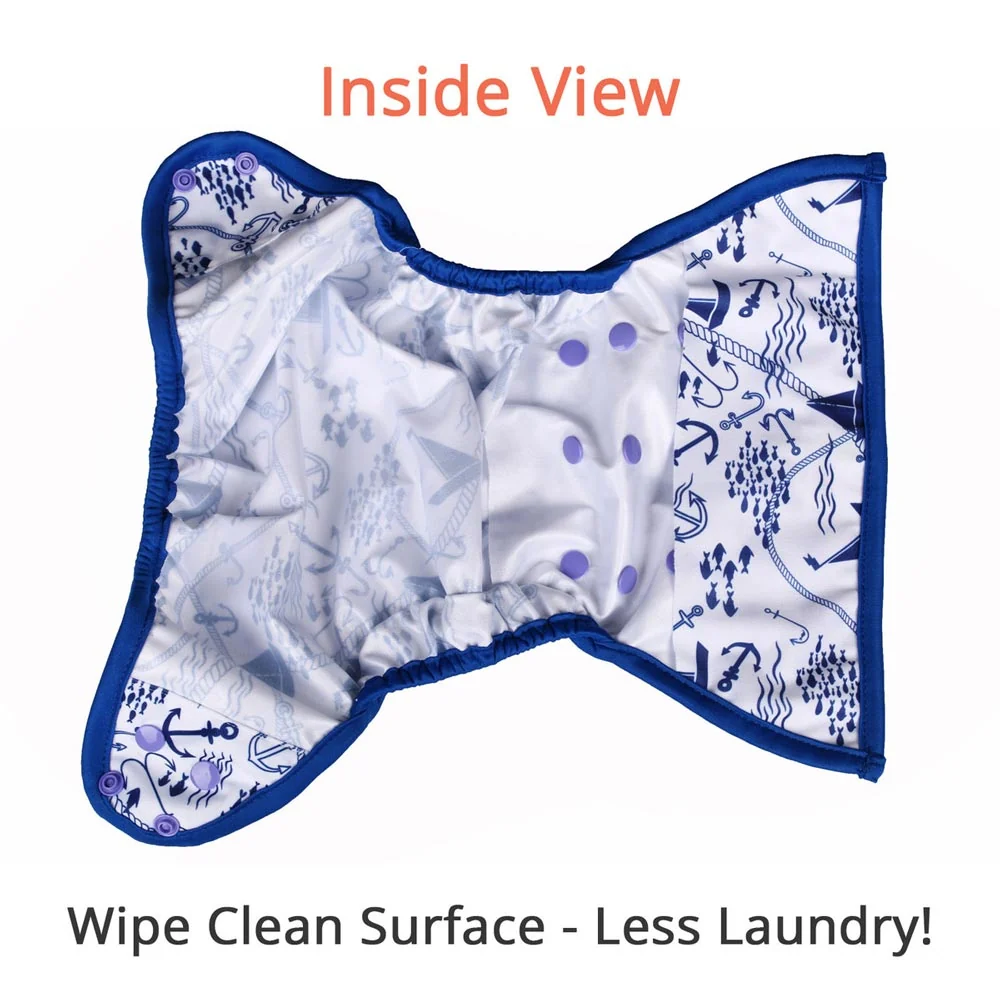 OsoCozy One Size Cloth Diaper Cover - Ferns - Image 2