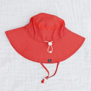 Honeysuckle Swim Co. Bucket Sunhat - Red - Large (3-10y)