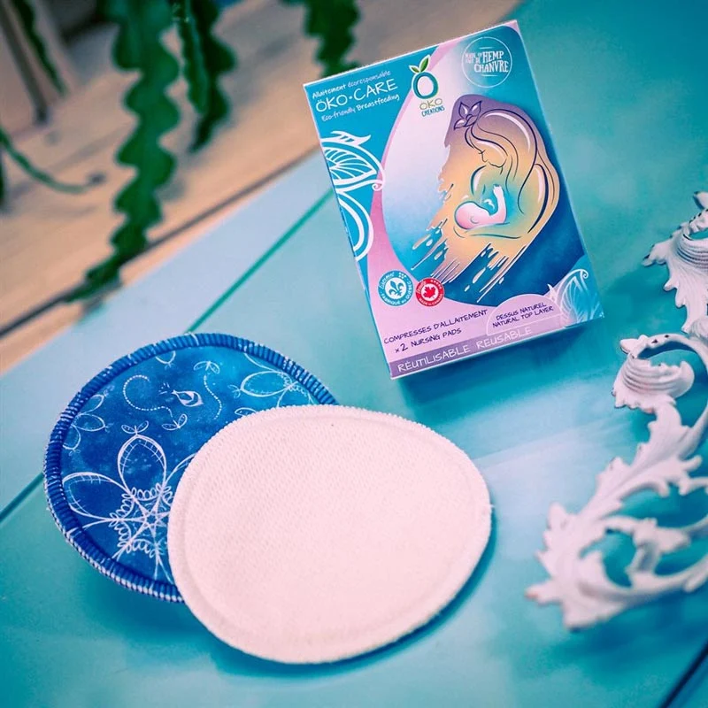 *Oko Creations Breathable Waterproof Nursing Pads - 1 Pair - Image 2