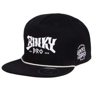 BinkyBro Camden Snapback Cap - Black - 1-3y