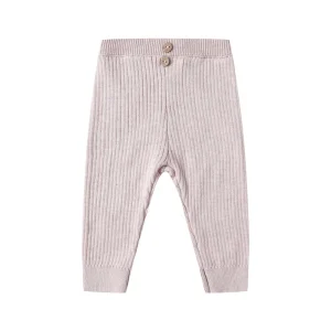 Quincy Mae Rib Knit Legging - Lilac - 0-3m