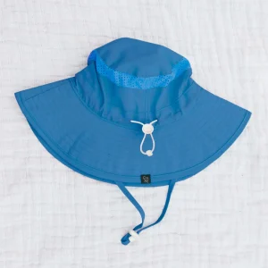Honeysuckle Swim Co. Bucket Sunhat - Cerulean Blue - Large (3-10y)
