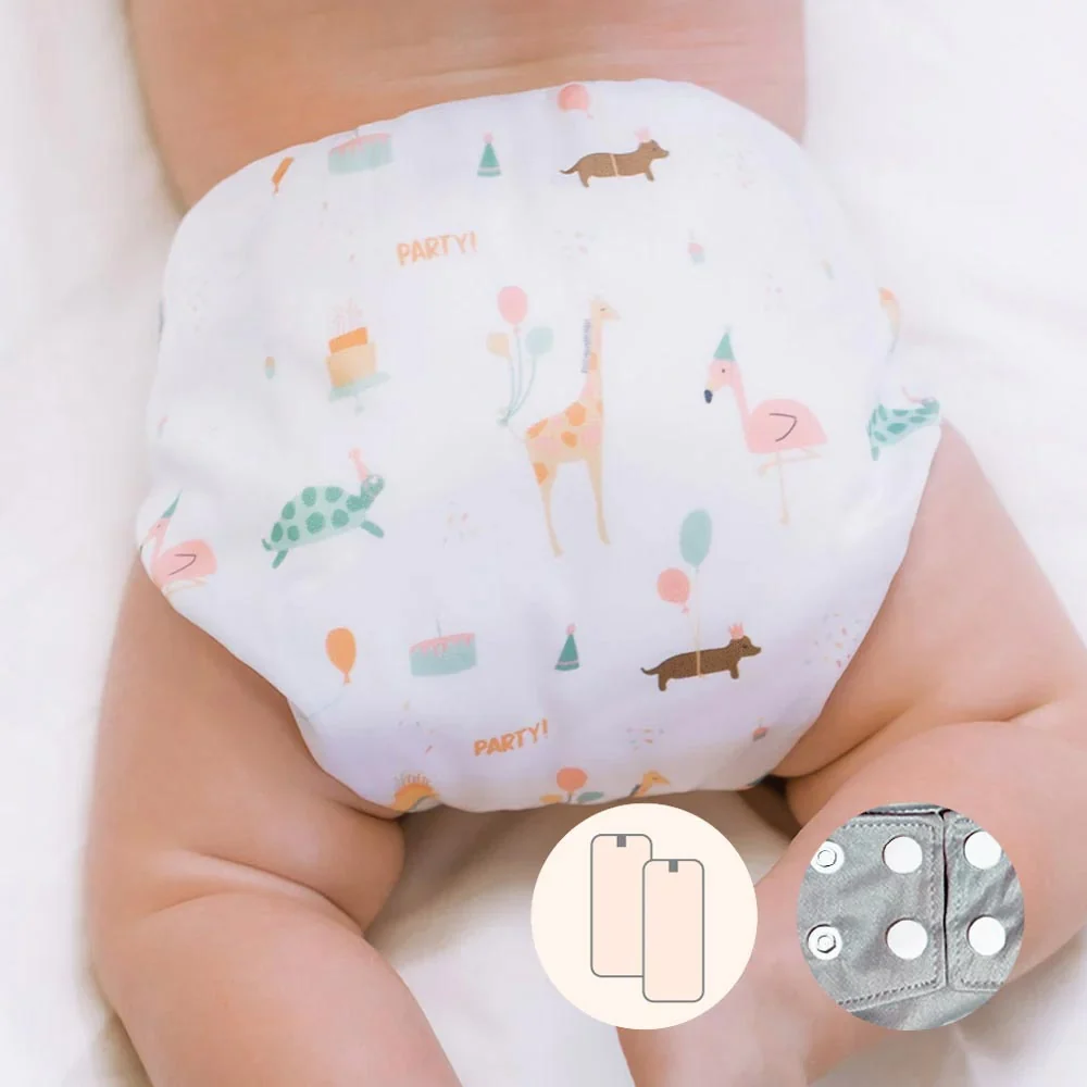 La Petite Ourse One-Size Pocket Cloth Diaper *cannot ship to USA* - Balanced - Image 5