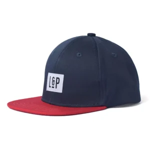 L&P Apparel Classic Fit Cap - Red & Navy - 2t-5t