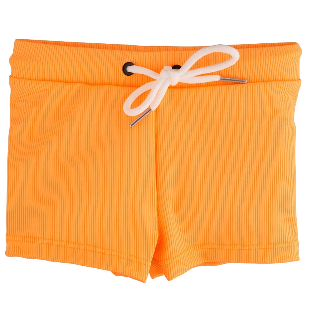 Current Tyed Swim Trunks - Ribbed Neon Orange - 2/3y