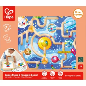 *Hape Space Maze & Tangram Board