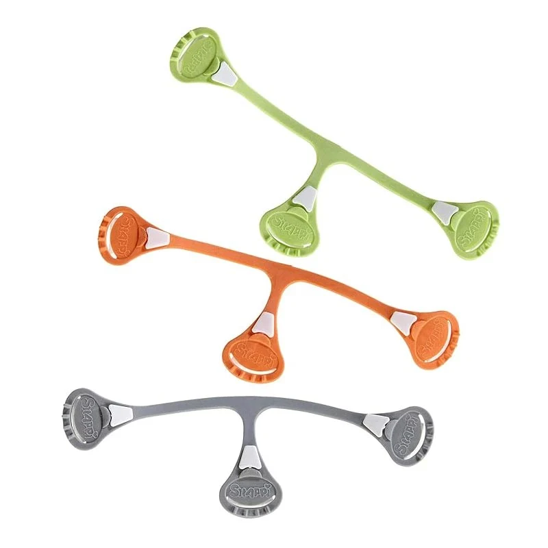 *Snappi Cloth Diaper Fastener - Size 1 (3 Pack) - 3 Pack - Grey, Green, Blue - Image 3