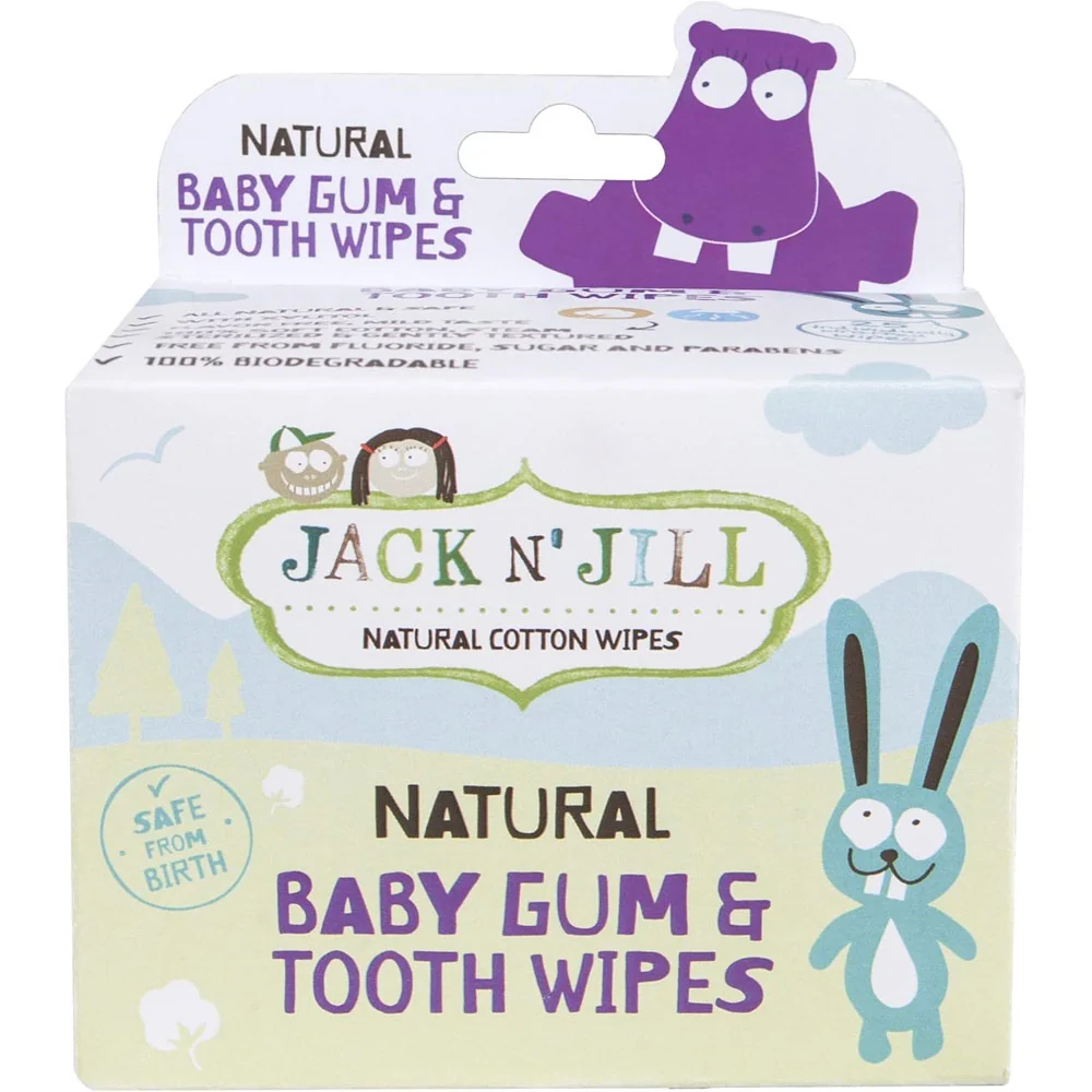 *Jack N' Jill Baby Tooth & Gum Wipes - 25 Pack