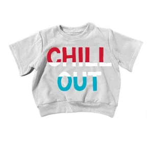 Portage and Main Chill Out Short Sleeve Retrofit Sweatshirt *CLEARANCE* - 0-6m