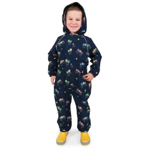 Jan & Jul Cozy-Dry Play Suit - Big Trucks (Size 1t)