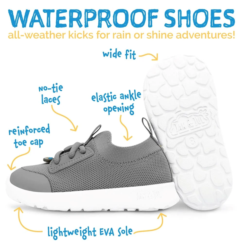 Jan & Jul RainRunners Waterproof Sneakers - Grey - 8 - Image 7